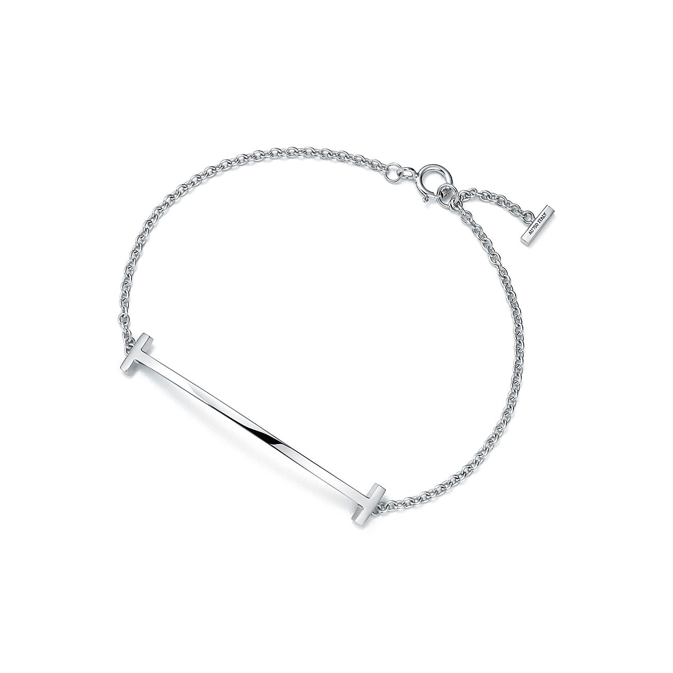 hangen Overtreffen Ewell Tiffany T Smile Bracelet in White Gold | Tiffany & Co.