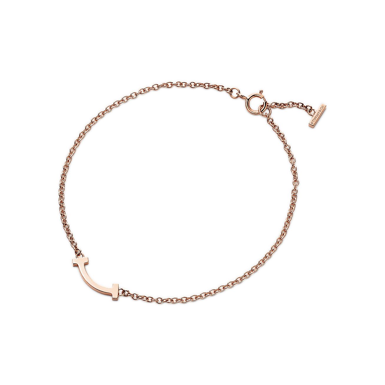 Tiffany t smile bracelet rose gold clearance