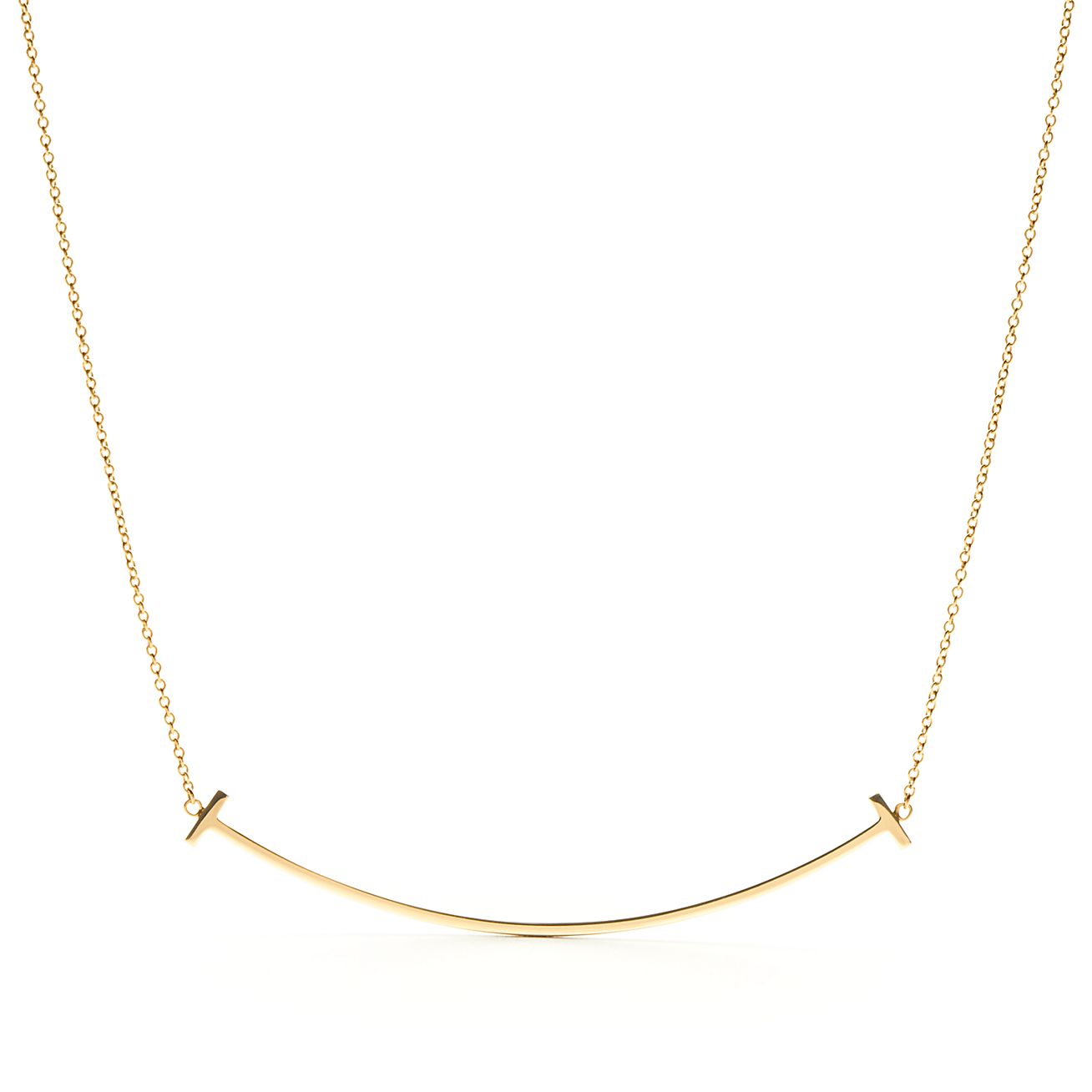Tiffany & Co Tiffany Gold 18K Heart Lock Pendant Necklace Golden