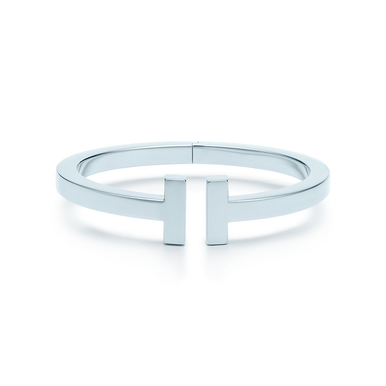 Tiffany T square bracelet in 18k white 