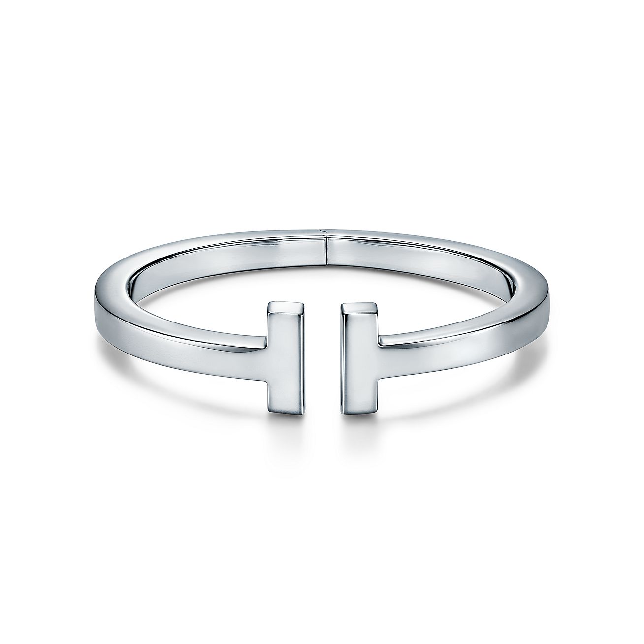 Tiffany T square bracelet in sterling 