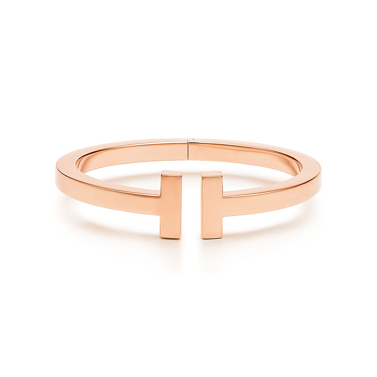 Tiffany T square bracelet in 18k rose gold, medium. | Tiffany & Co.