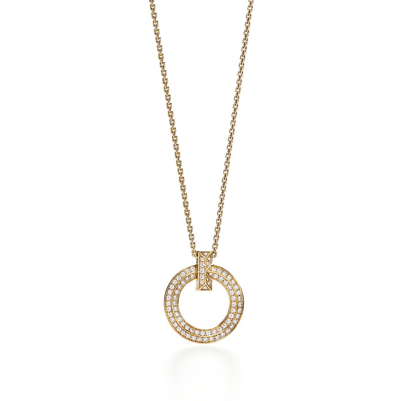 tiffany circle pendant necklace