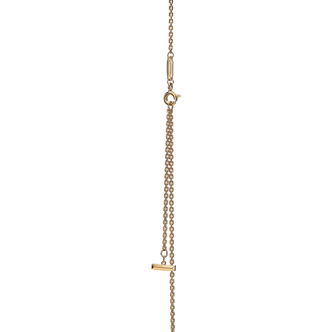 Tiffany T T1 Circle Pendant in Yellow Gold, Small - Alternate shot 1 - Alternate shot 2 - Alternate shot 3