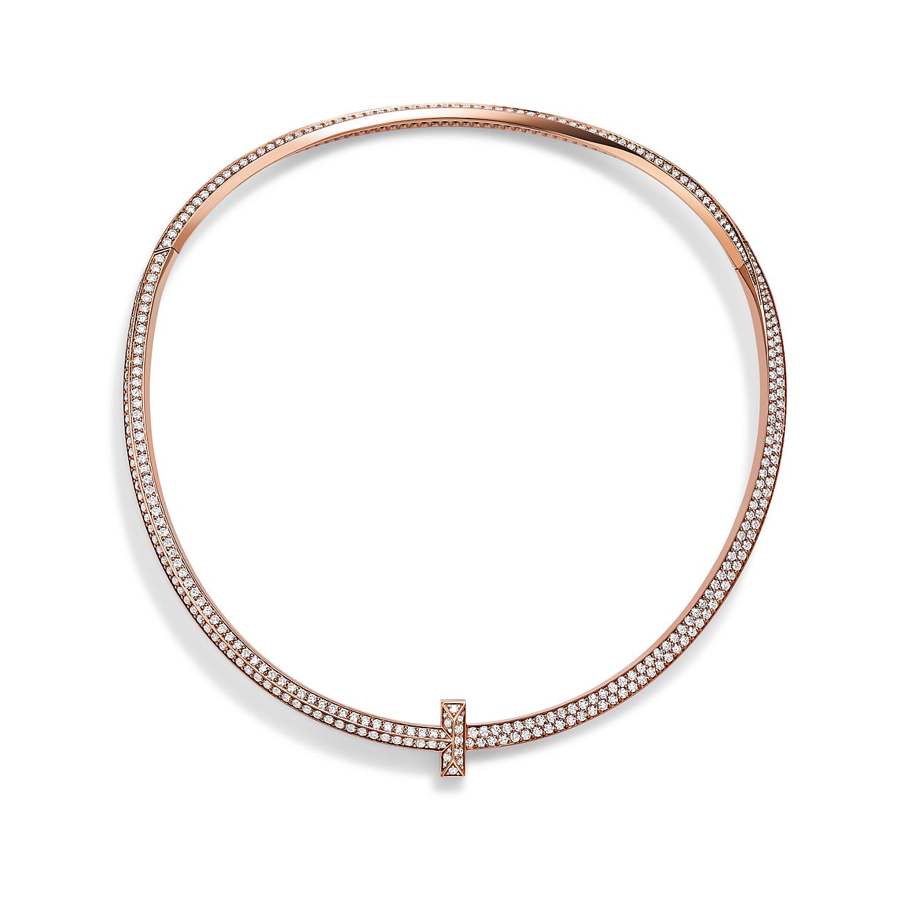 Tiffany T T1 Pavé Diamond Necklace