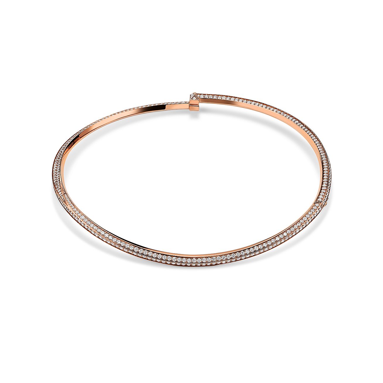 Tiffany T T1 Pavé Diamond Necklace