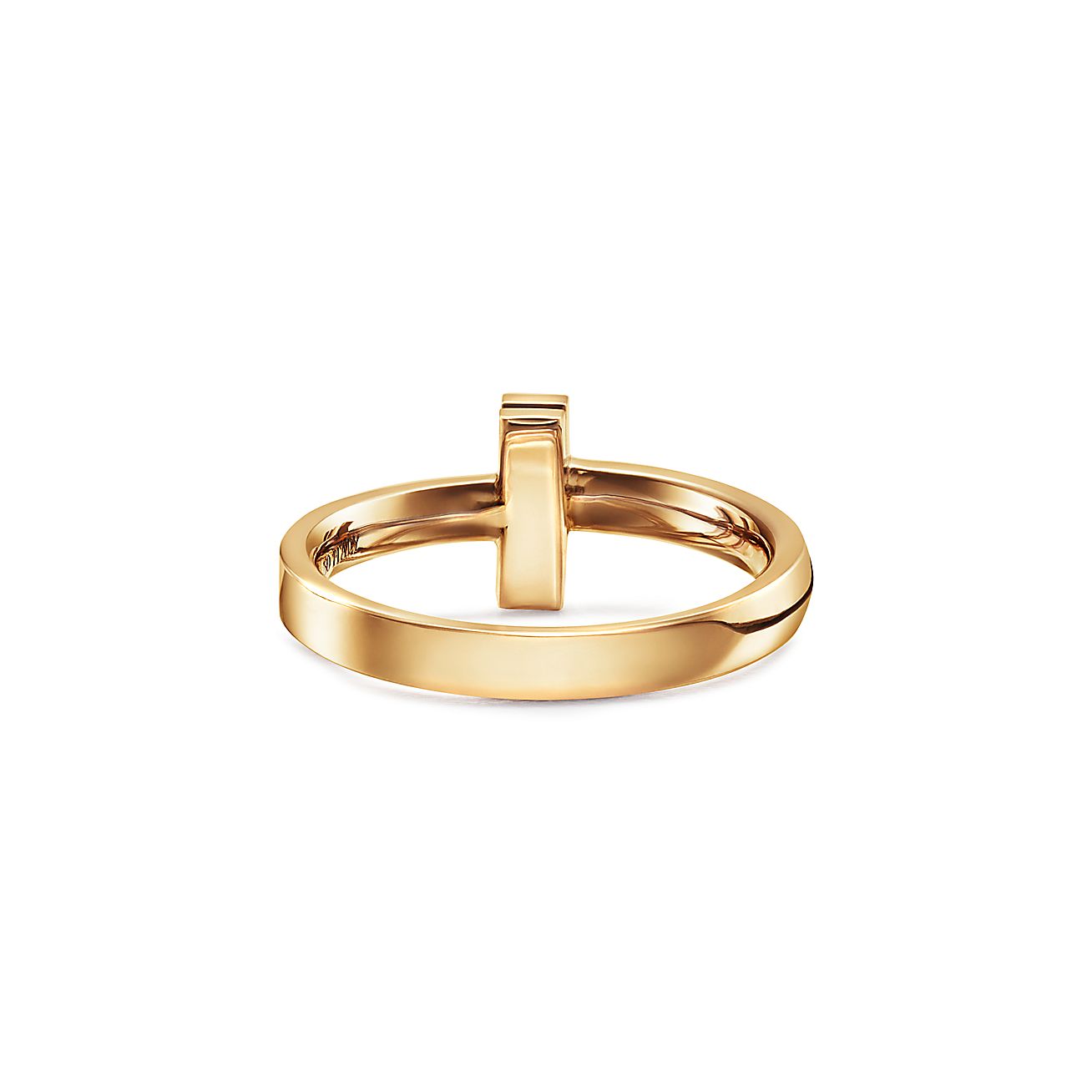 Tiffany T T1 Ring in Yellow Gold, 2.5 mm Wide | Tiffany & Co.