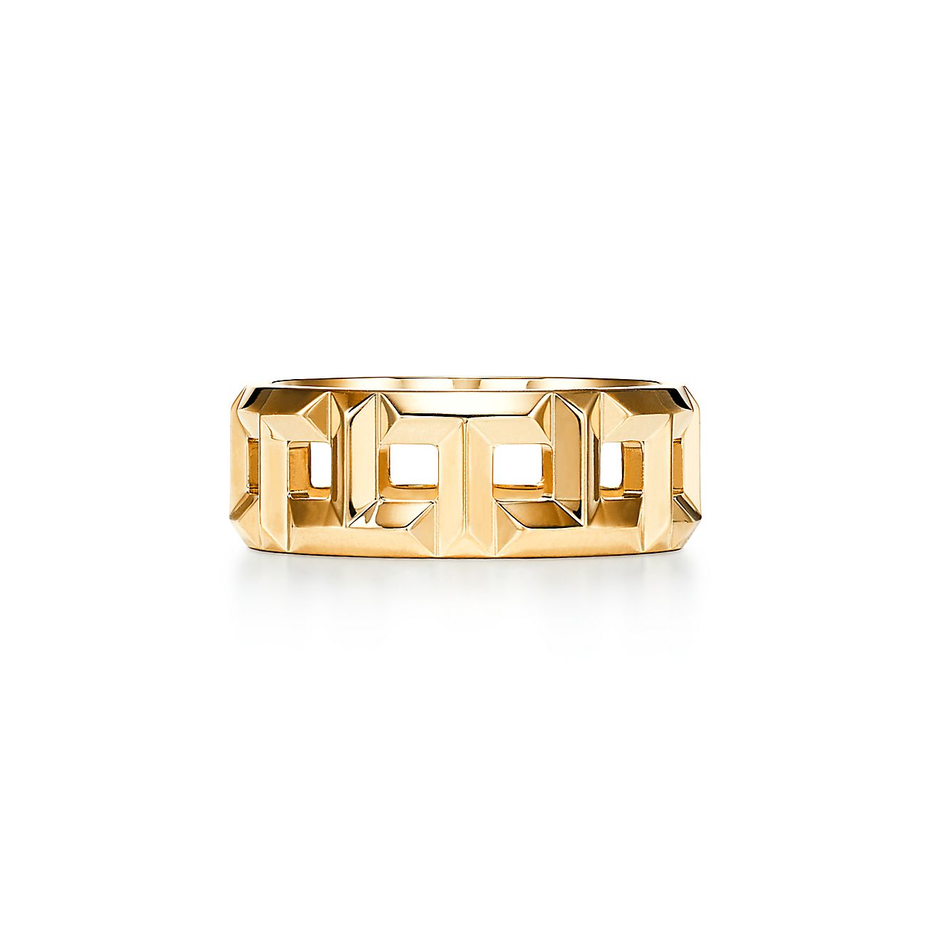bundel Tweede leerjaar Berg kleding op Tiffany T True 8 mm ring in 18k gold. | Tiffany & Co.