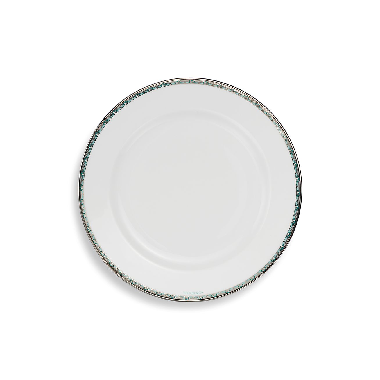 Tiffany T True Dessert Plate with a Hand-painted Platinum Rim | Tiffany &  Co.