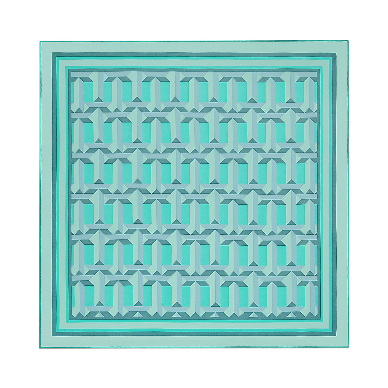 Tiffany T True Square Scarf in Tiffany Blue® Silk Tiffany Co