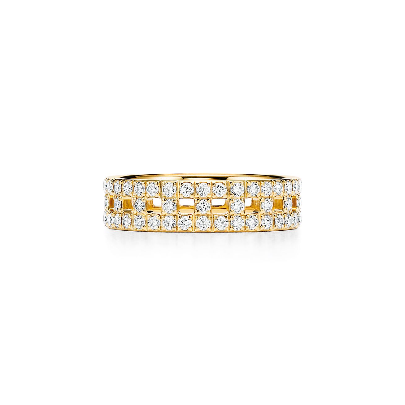 Tiffany T True wide ring in 18k gold 