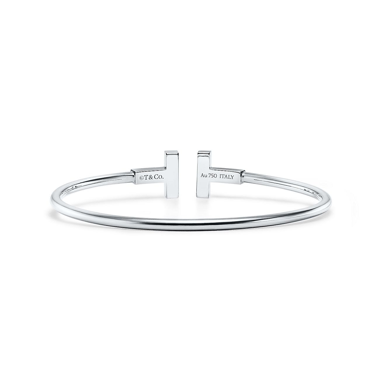 Tiffany T Turquoise Wire Bracelet in White Gold - Alternate shot 1 - Alternate shot 2