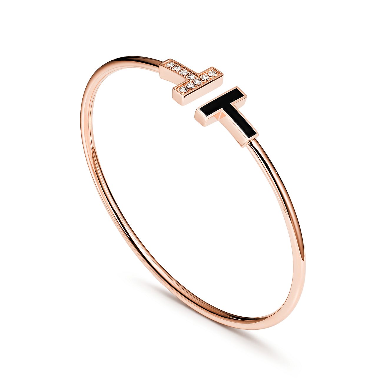 tiffany t wire bracelet rose gold