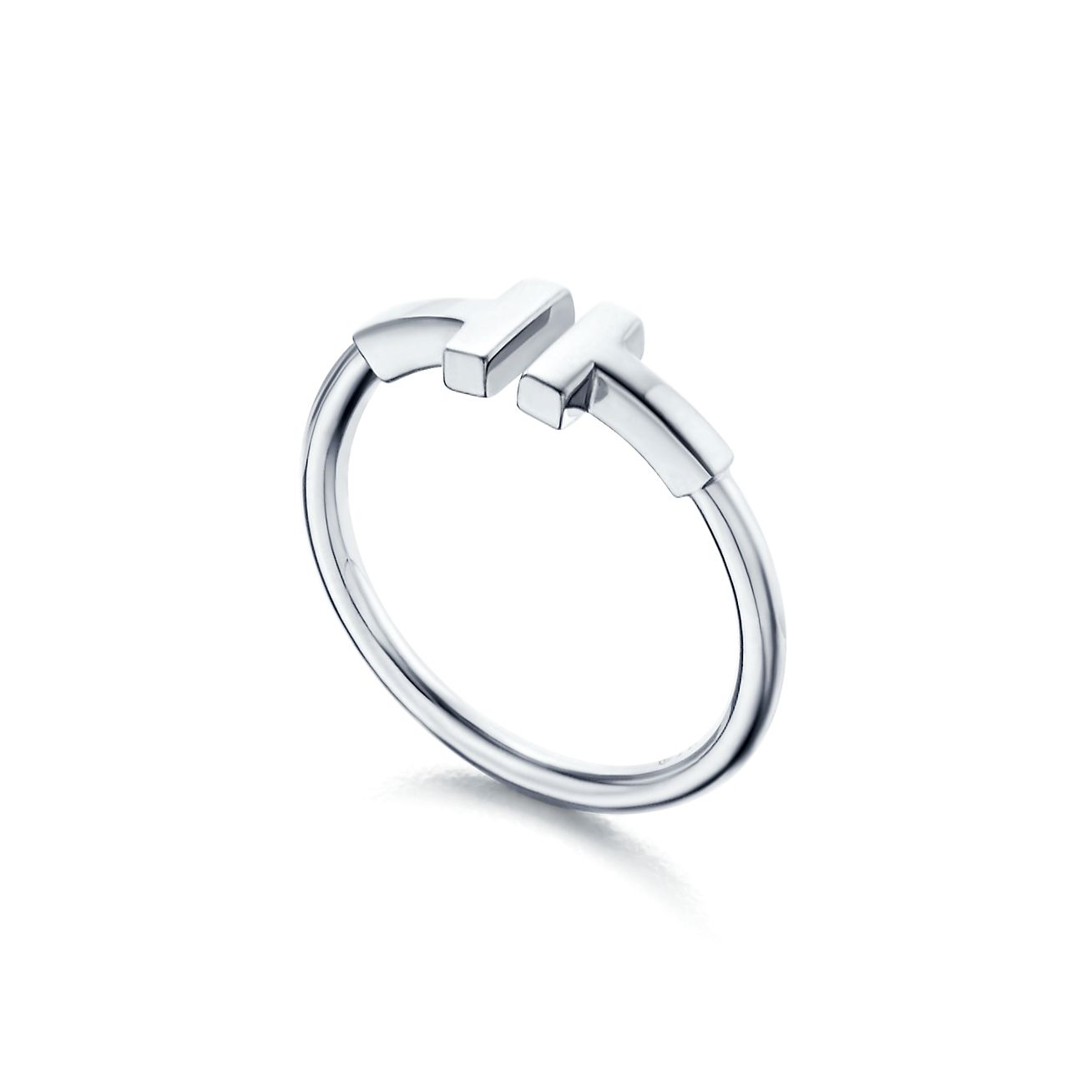 Tiffany T wire ring in 18k white gold 