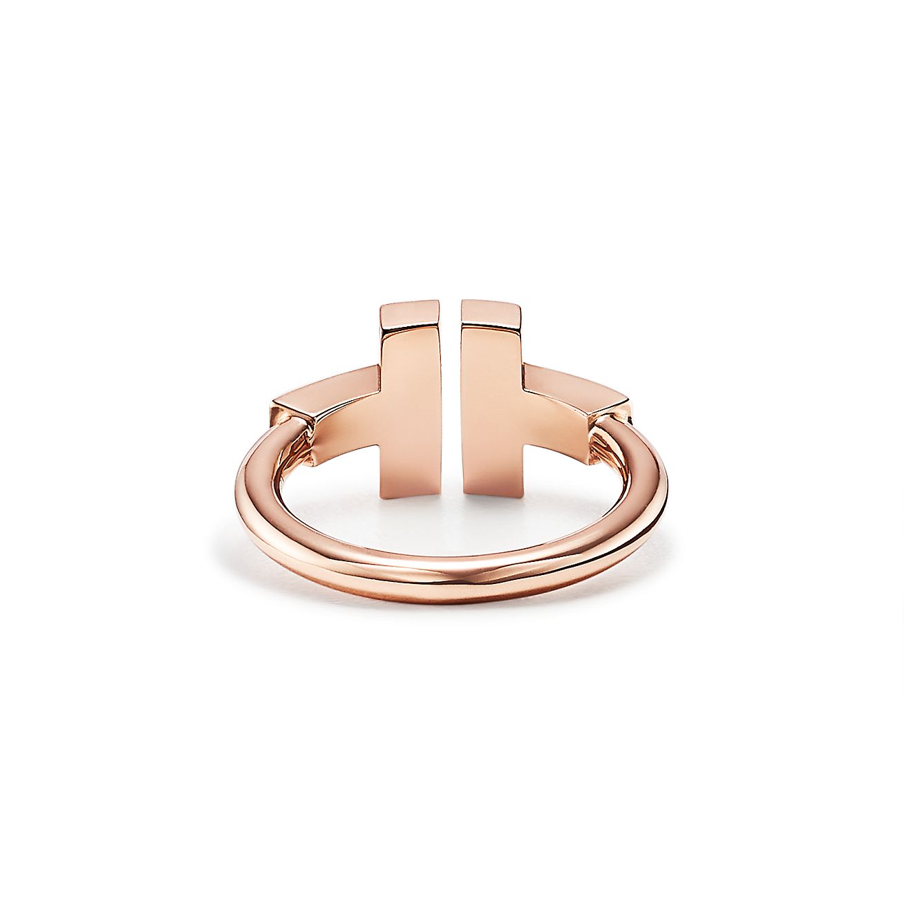 tiffany t square ring rose gold