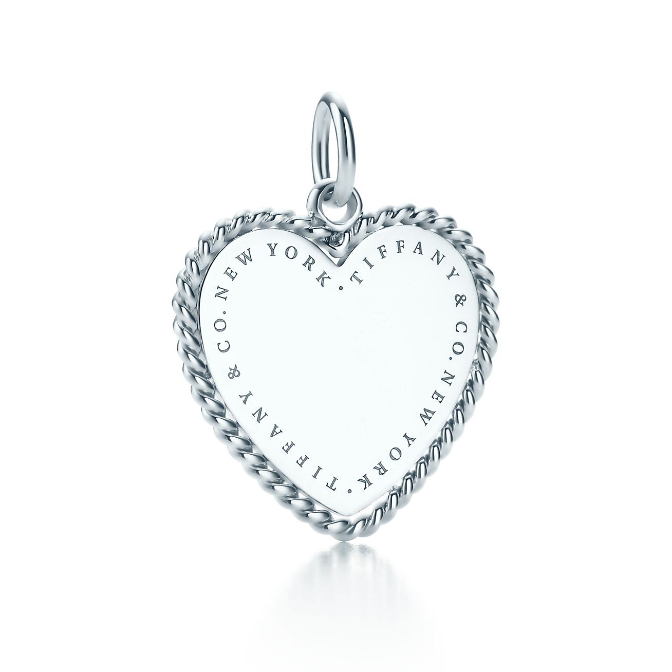 Tiffany Twist heart charm in sterling 