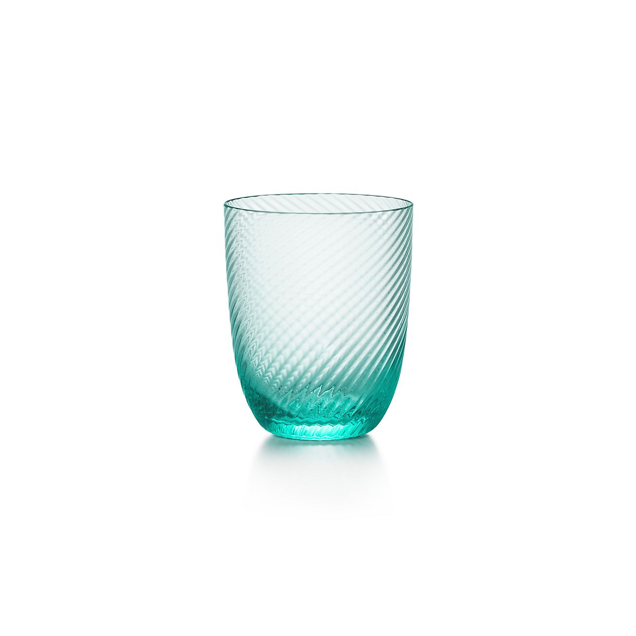 Tiffany Twist Water Glass in Glass, Size: 12.2 in.