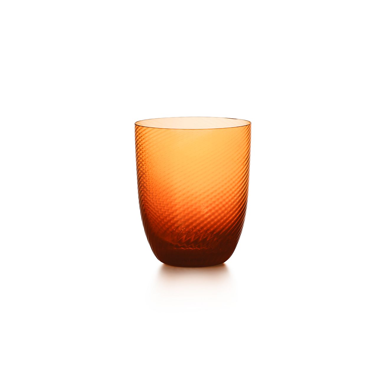 Tiffany Twist Tumbler in Carnelian Orange Glass | Tiffany & Co.