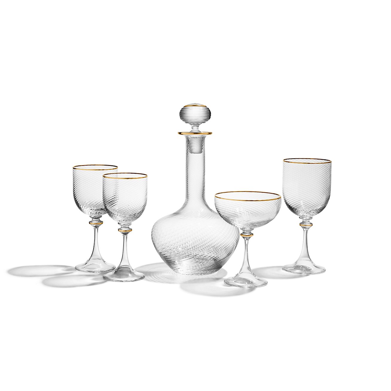 Tiffany Twist White Wine Glass