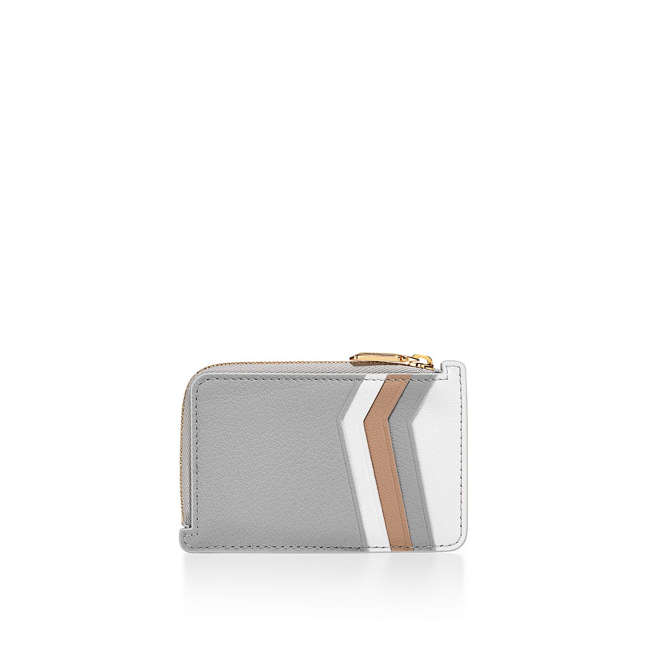 【Tiffany&Co】☆お洒落カードケース☆Tiffany Zip Card Case Return to Tiffany® Zip Card Case in Silver-colored Leather