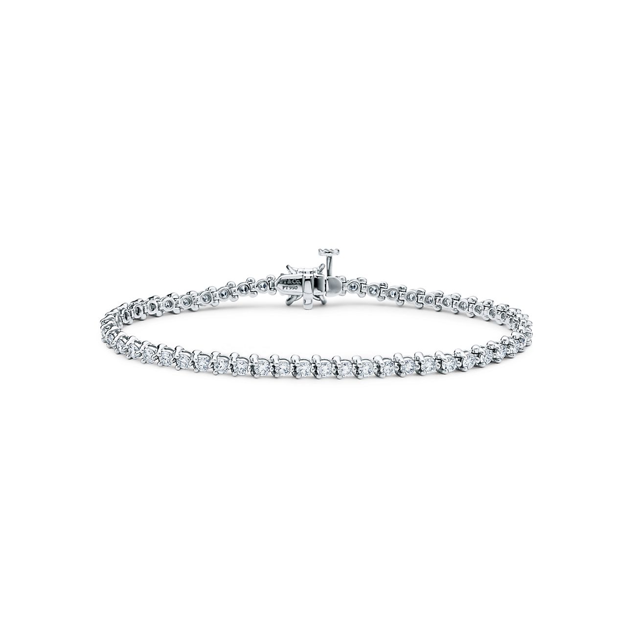 Tiffany Victoria® Tennis Bracelet in Platinum with Diamonds - Alternate shot 1