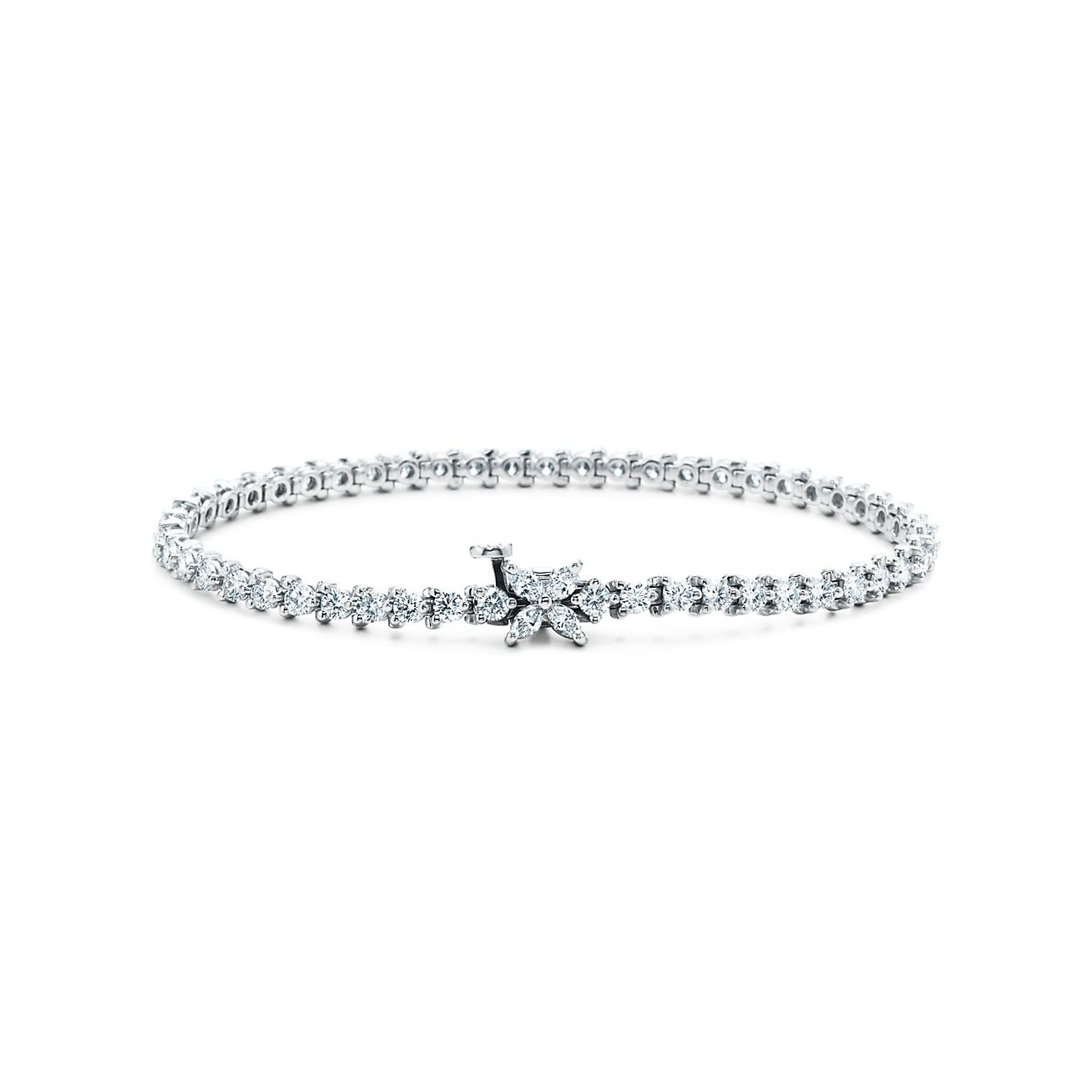 Tiffany Victoria® Tennis Bracelet in Platinum with Diamonds