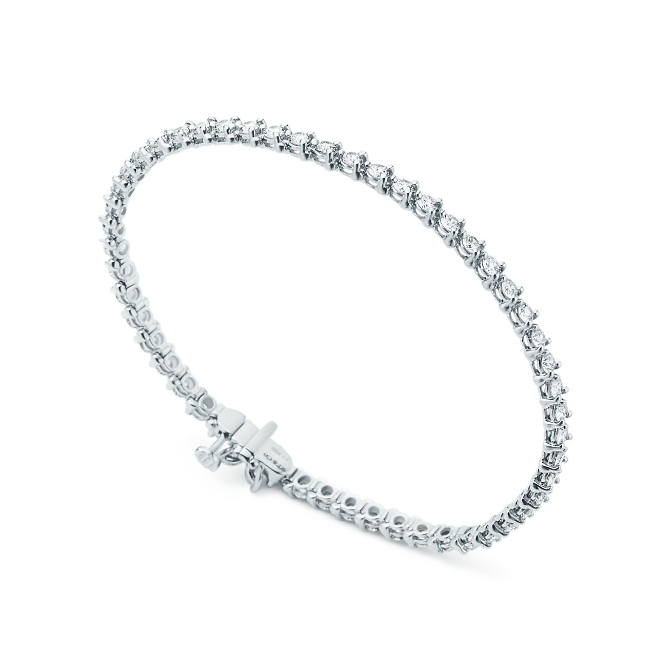 Tiffany Victoria® Tennis Bracelet in Platinum with Diamonds - Alternate shot 1 - Alternate shot 2