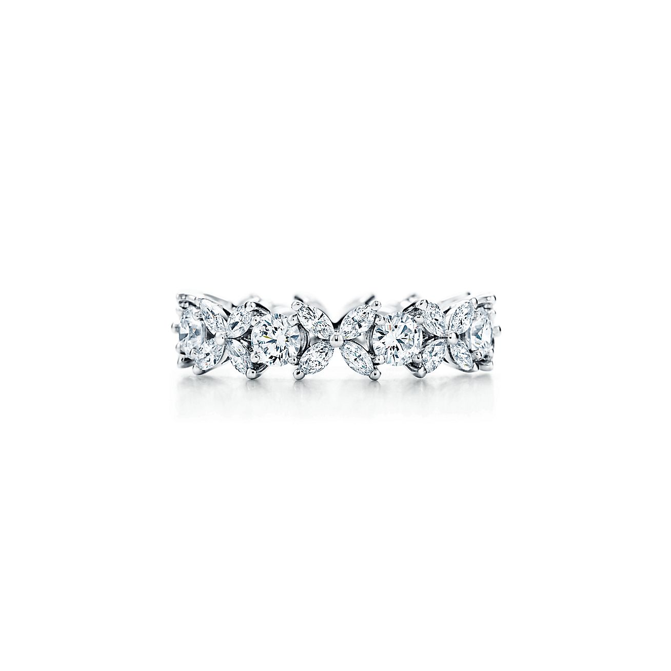 Kolco Tiffany Victoria S Cheredovaniem Elementov Iz Platiny S Brilliantami Tiffany Co