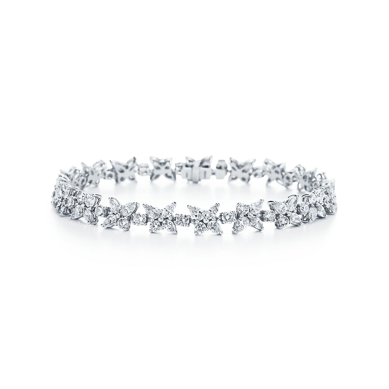 Tiffany amp Co Victoria Diamond Tennis Bracelets in Platinum 308 tcw   eBay