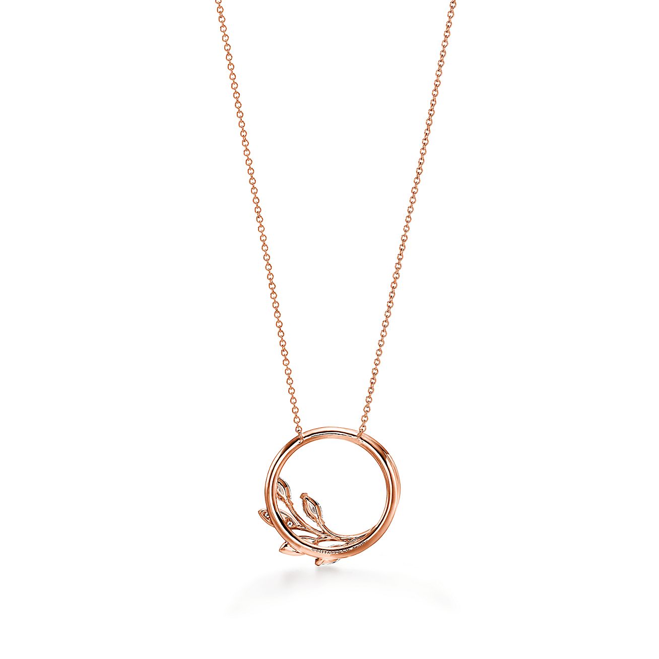 Tiffany Victoria® Diamond Vine Circle Pendant
