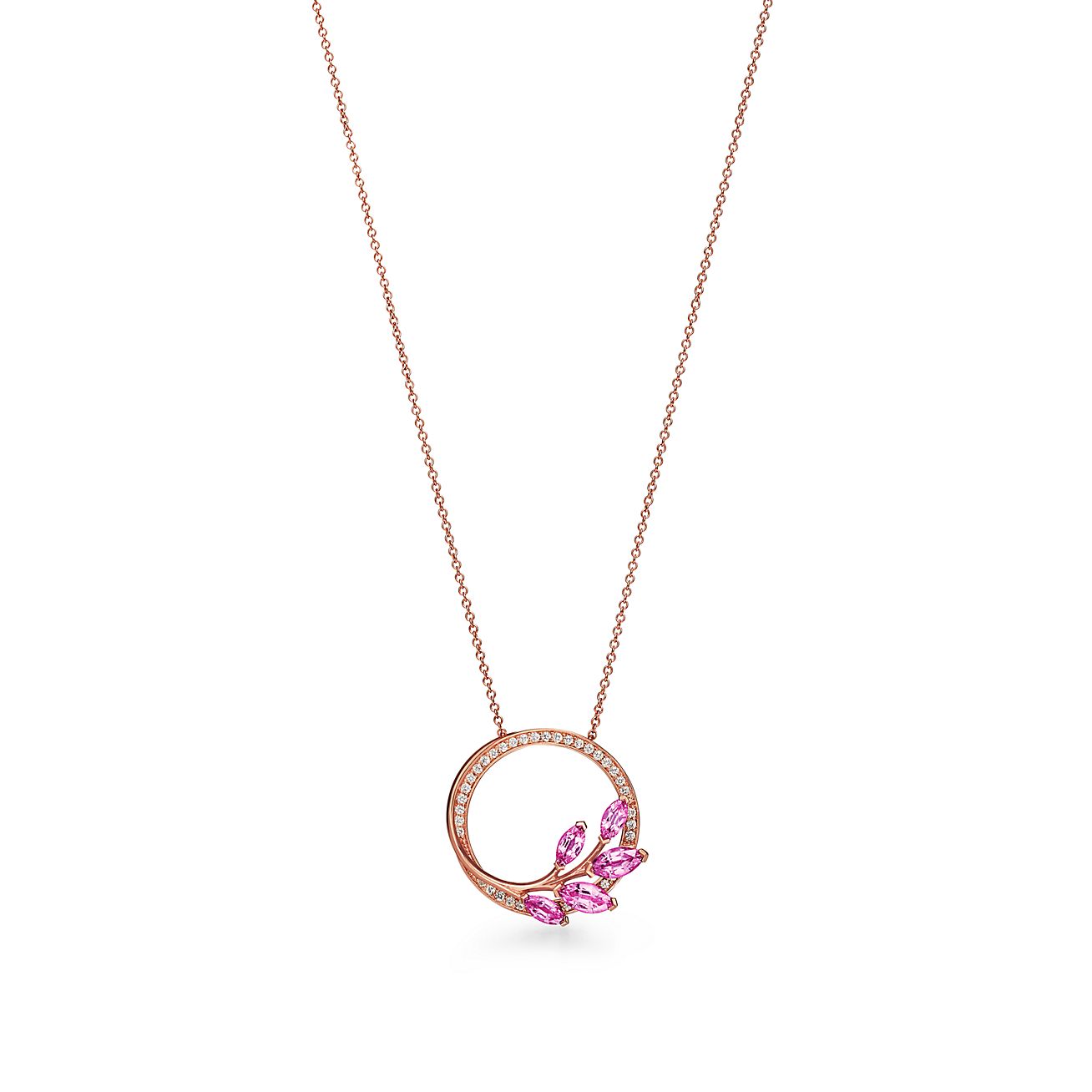 Pink diamond necklace deals tiffany