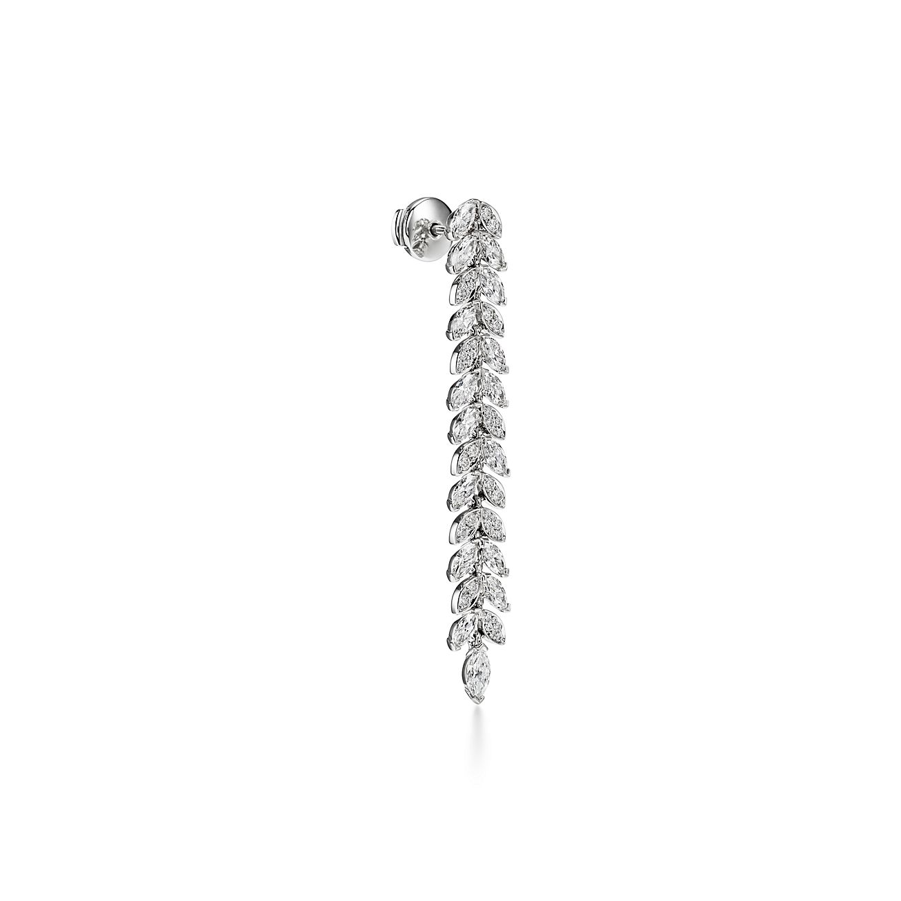 Tiffany Victoria® Diamond Vine Drop Earrings in Platinum