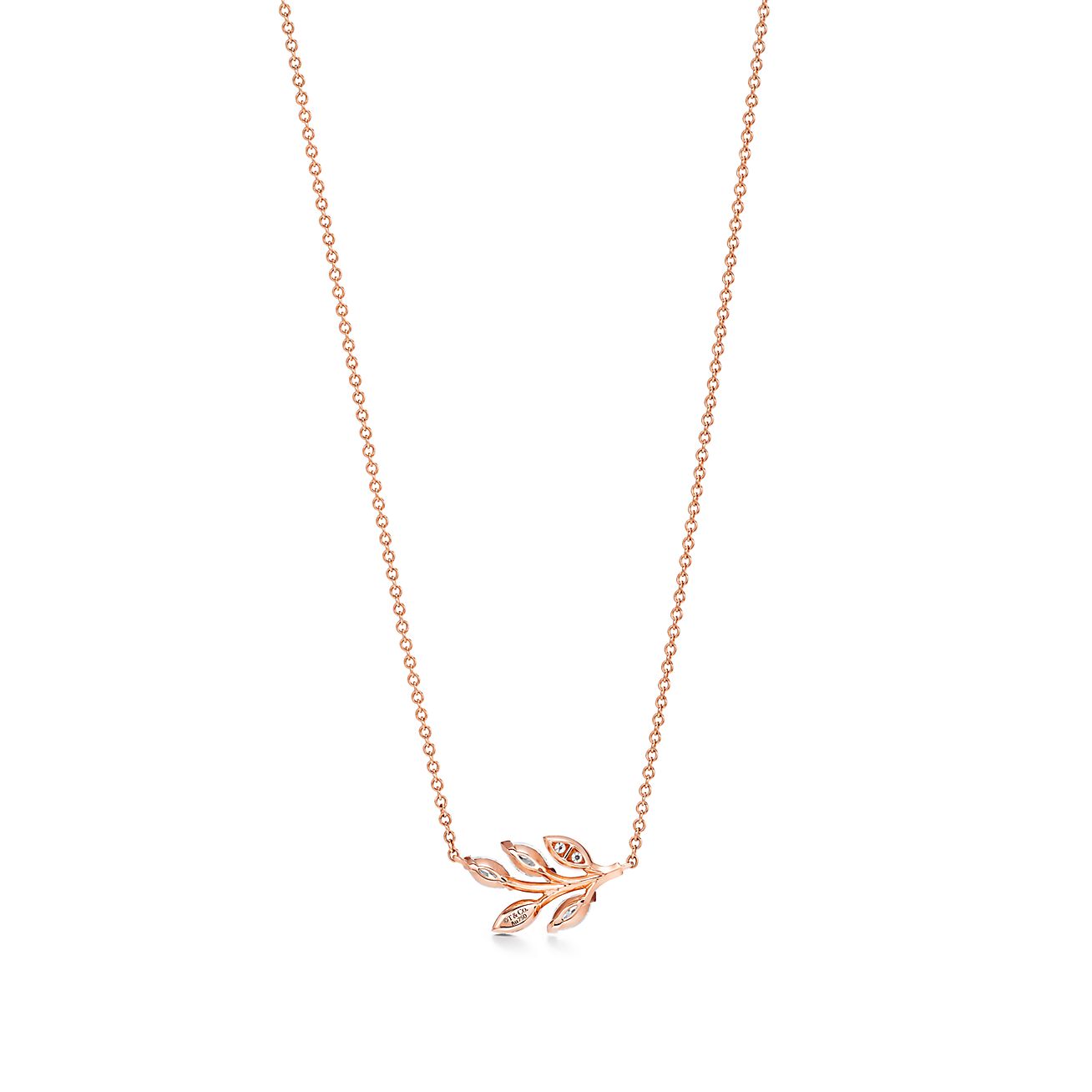 Tiffany Victoria® Diamond Vine Pendant in 18k Rose Gold