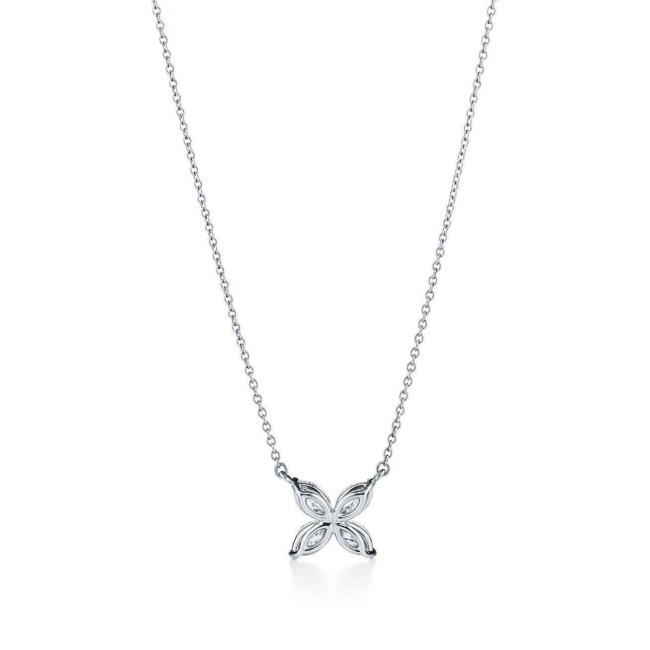 Tiffany & Co. Victoria Cluster Platinum & Diamond Pendant Necklace - Ideal  Luxury