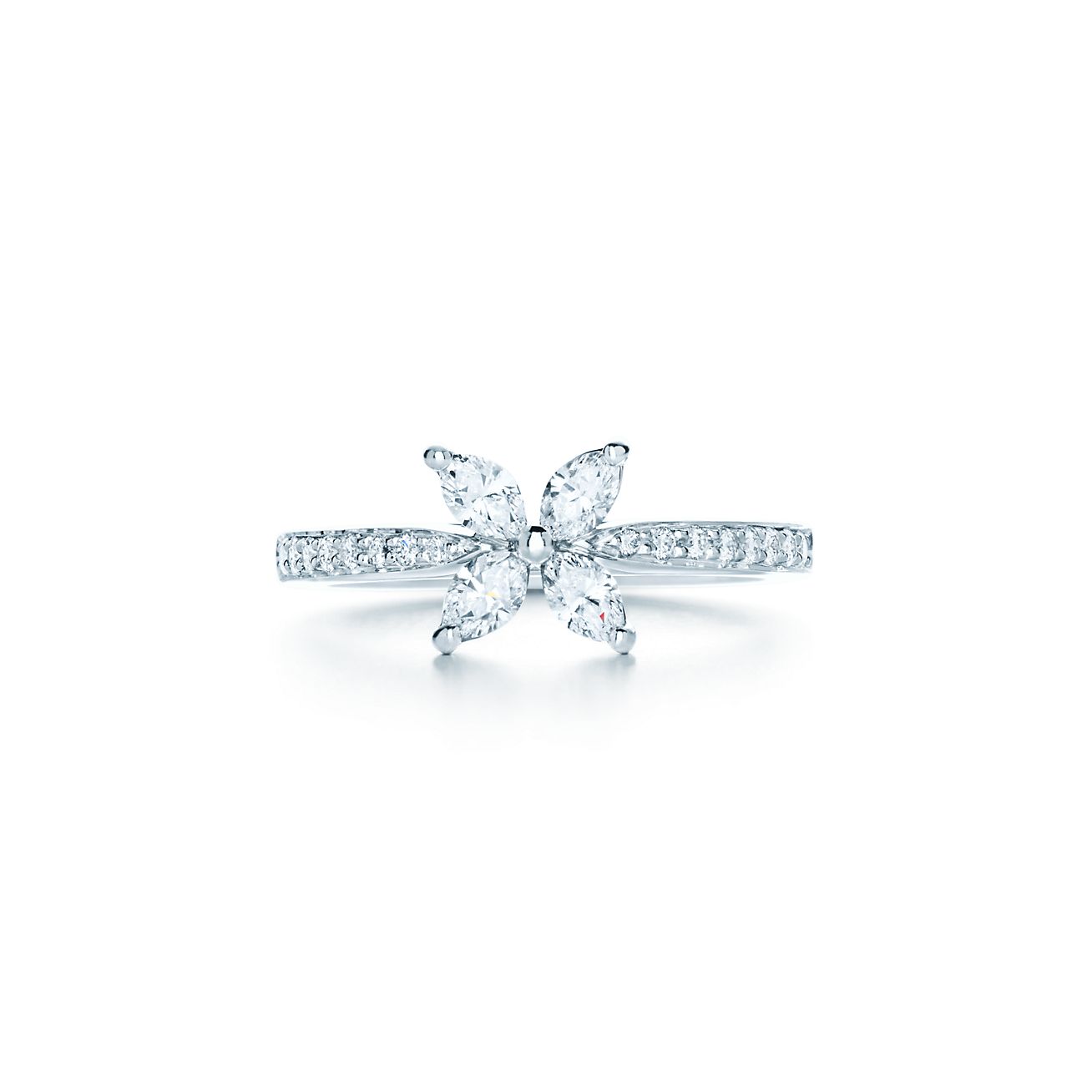 Tiffany Victoria® ring in platinum with 