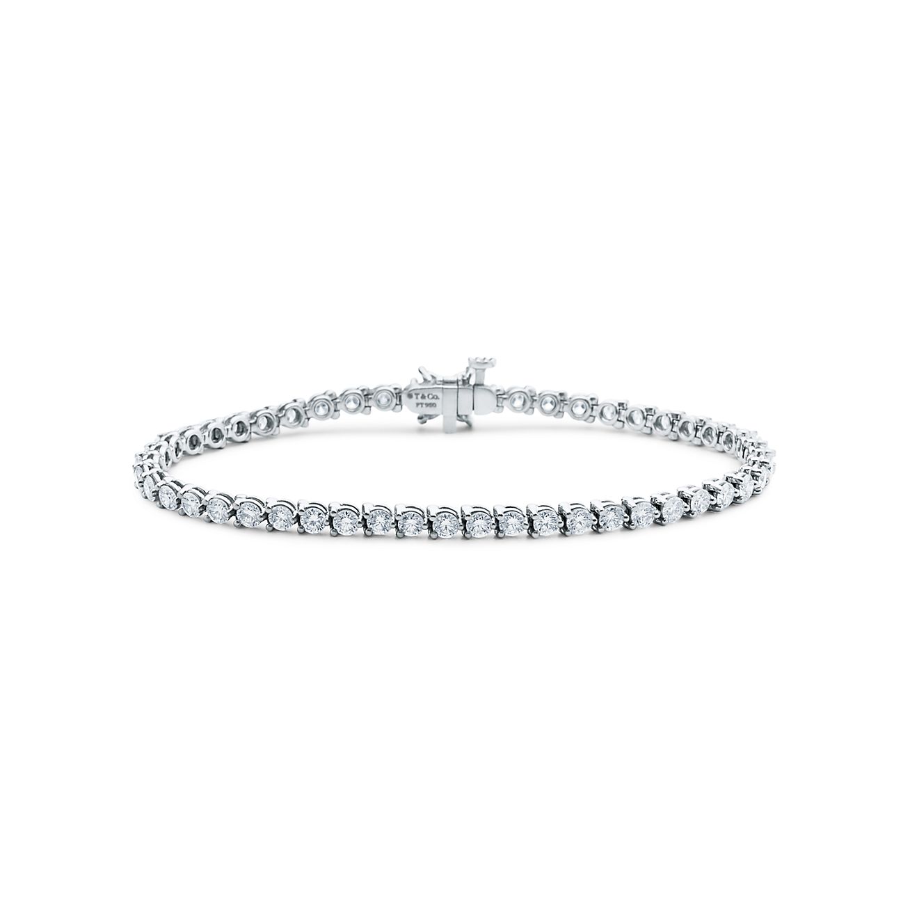 Tiffany Victoria Tennis Bracelet In Platinum With Diamonds Tiffany   eduaspirantcom