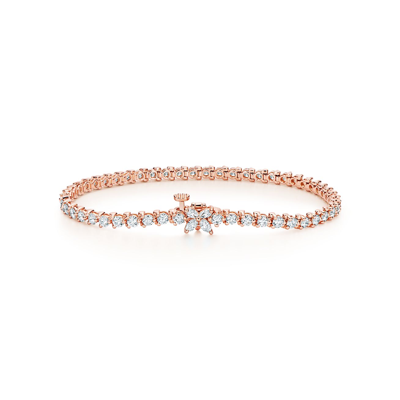 Tiffany Victoria® Tennis Bracelet in Rose Gold with Diamonds Tiffany & Co. US