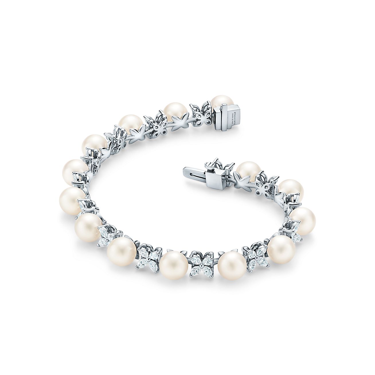 Tiffany  Co Sapphire and Diamond Bracelet in Plati 505556  Beladora
