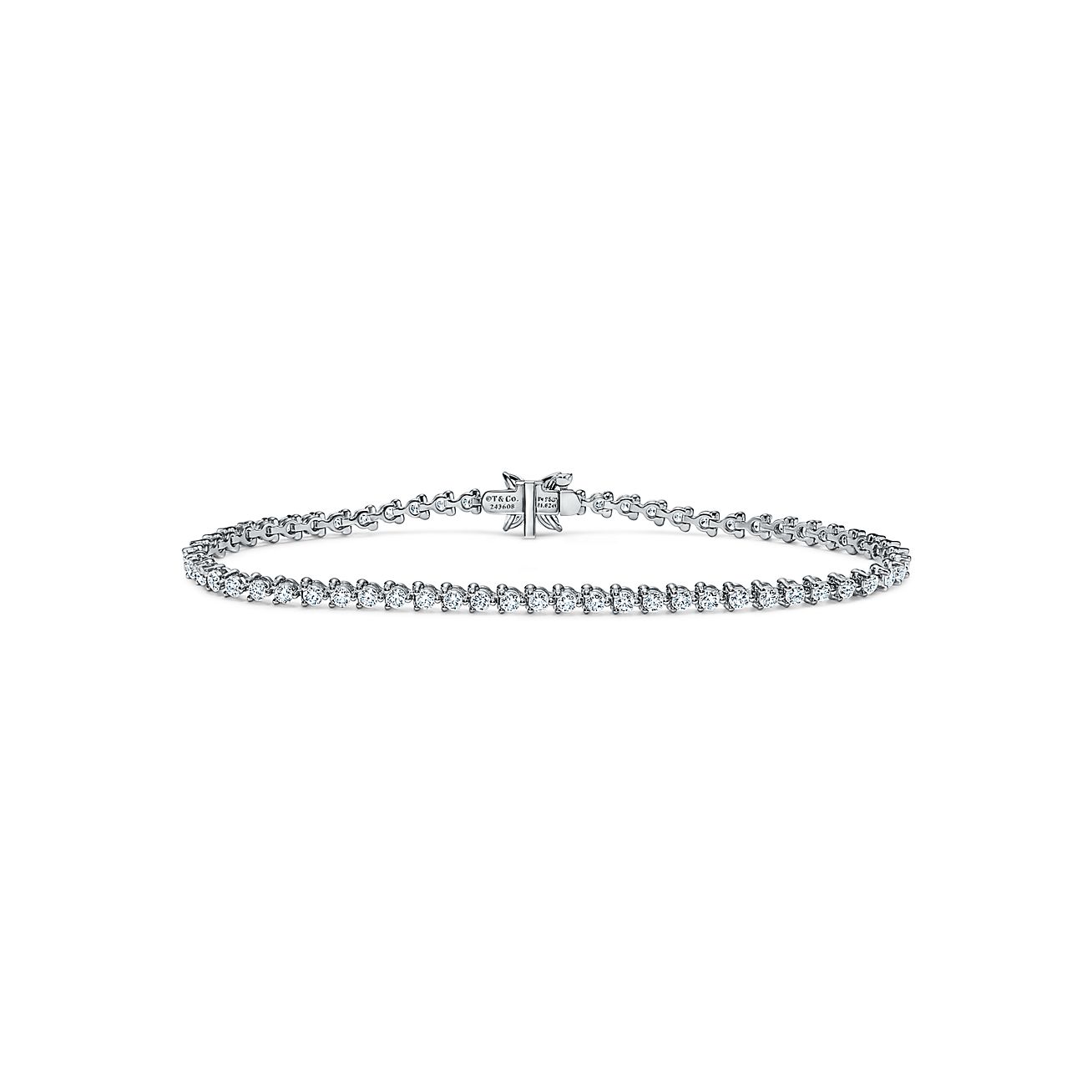 Tiffany Victoria® Tennis Bracelet in Platinum with Diamonds