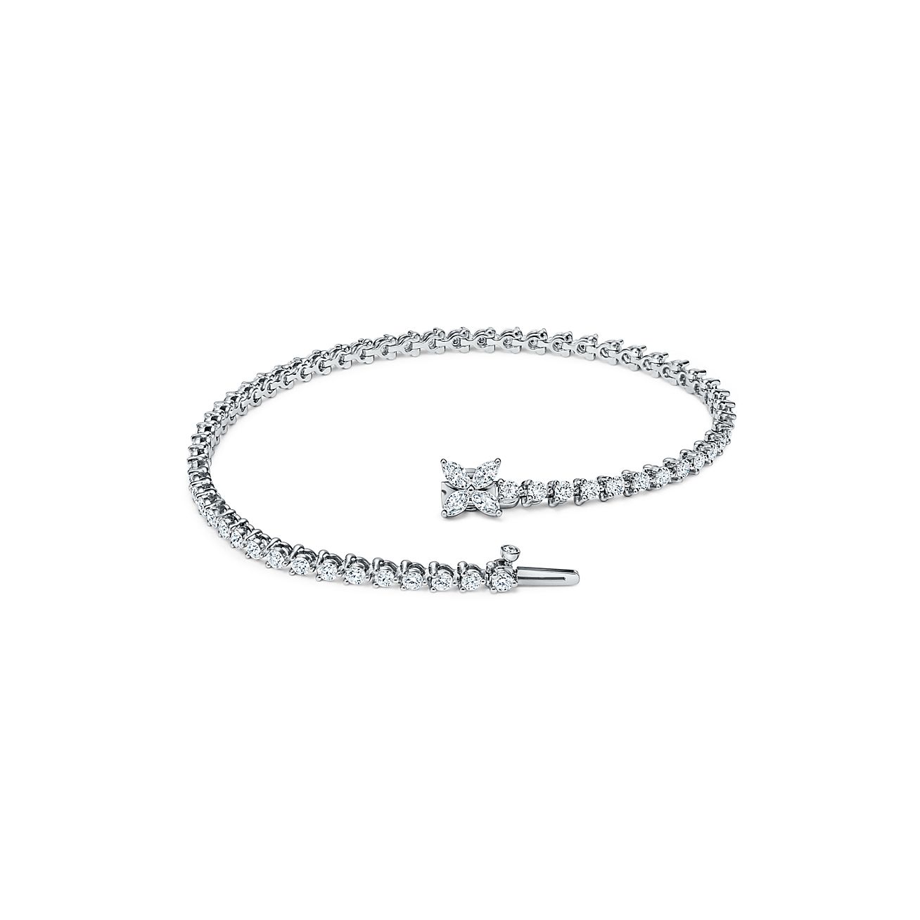 Tiffany Victoria® Tennis Bracelet in Platinum with Diamonds
