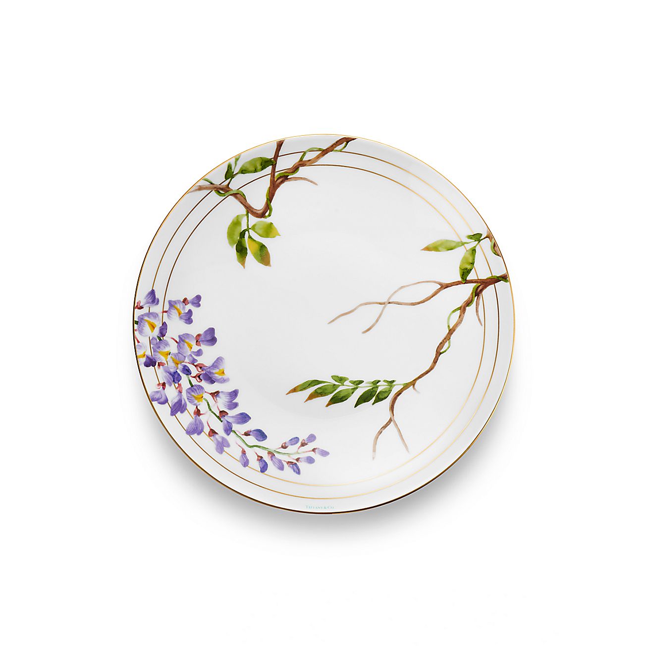 Десертная тарелка Tiffany Wisteria из фарфора | Tiffany & Co.