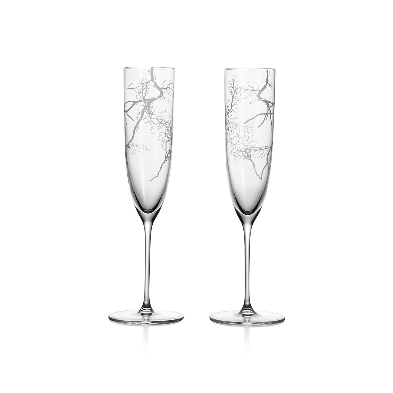 Tiffany store & Co. Crystal Drinking Glasses Set of 2