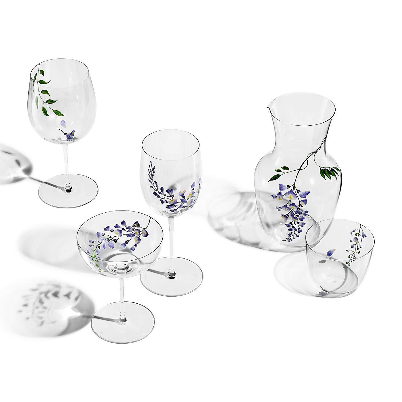 Tiffany Wisteria Red Wine Glass