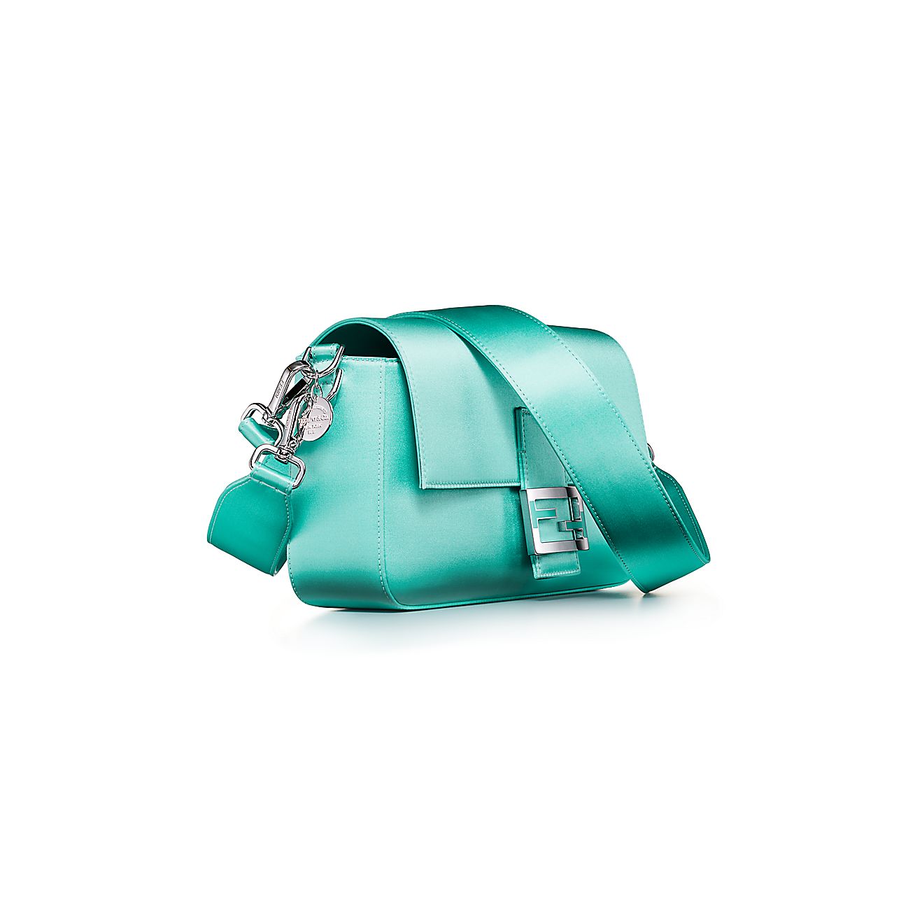 Tiffany x FENDI Medium Baguette in Tiffany Blue Leather with Sterling  Silver in Calfskin Leather with Silver-tone - US