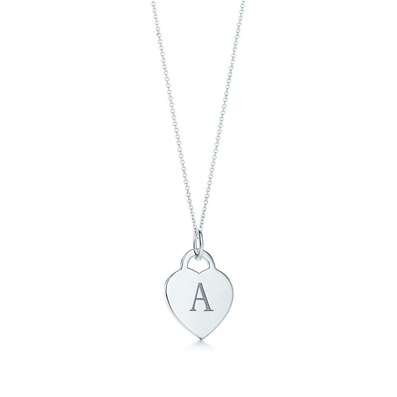 tiffany initial disc necklace