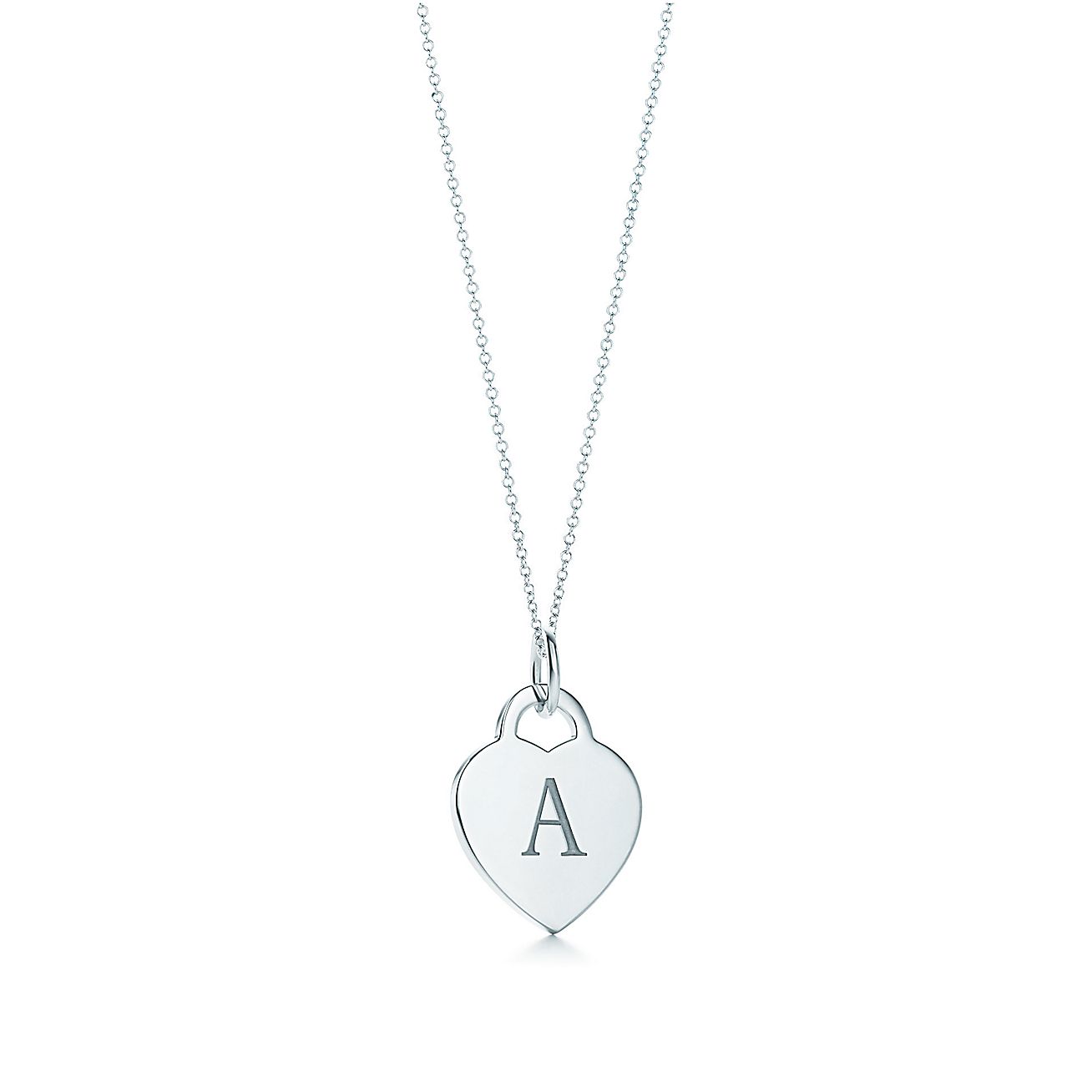 Alphabet Heart Letter A Charm In Sterling Silver Letters A Z Available Tiffany Co