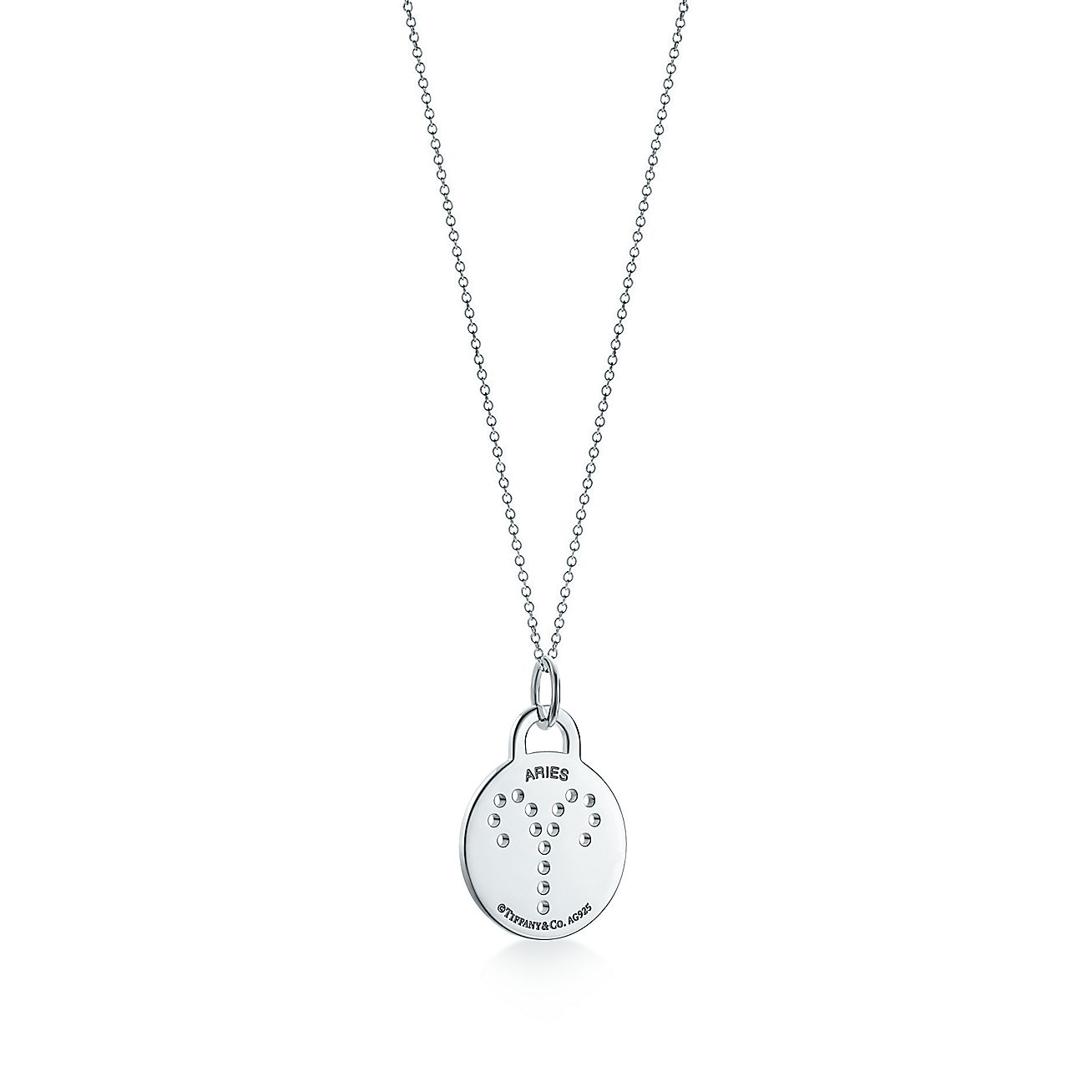 Return to Tiffany® Zodiac Aries Round Tag Charm
