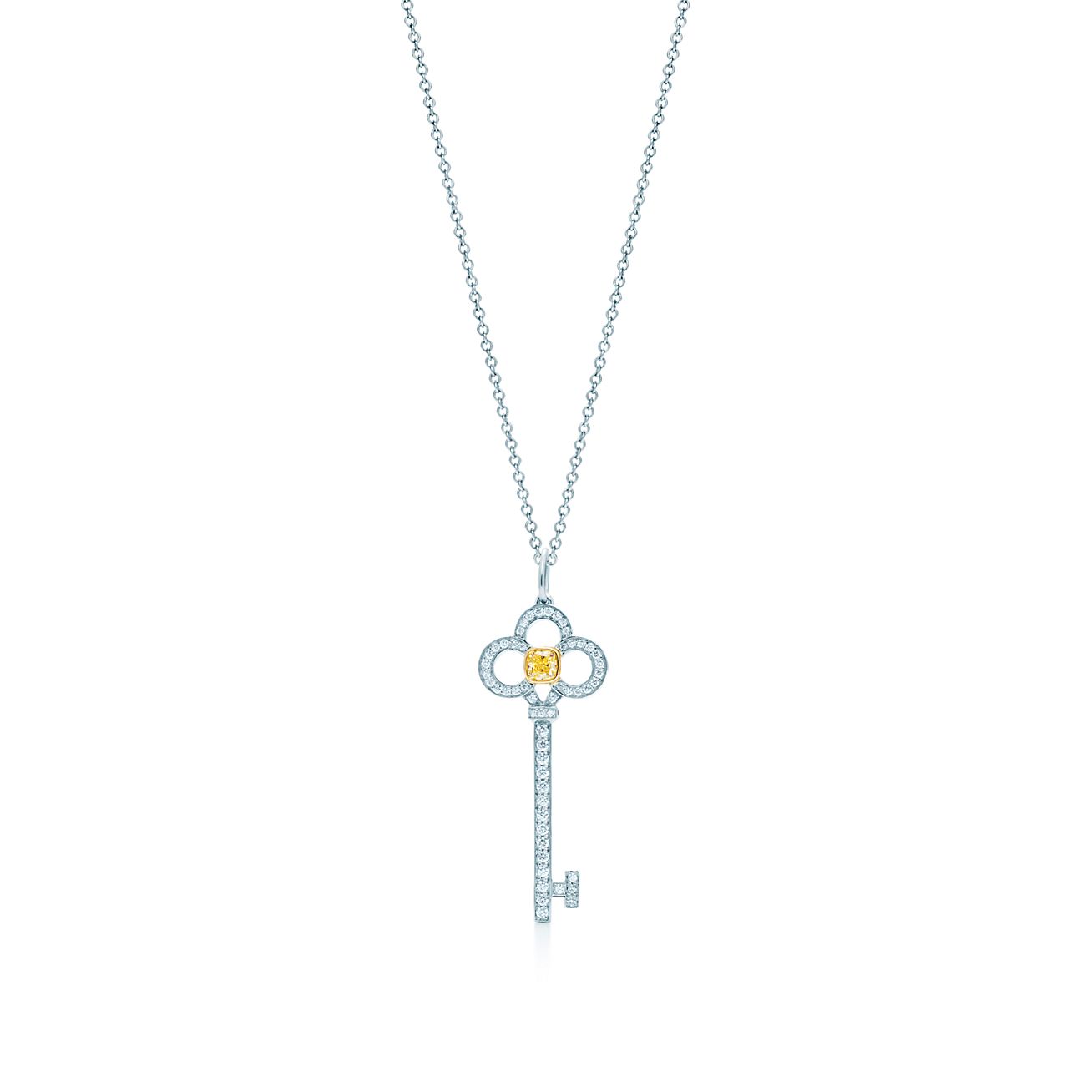 Tiffany & Co. Crown Key Pendant Necklace