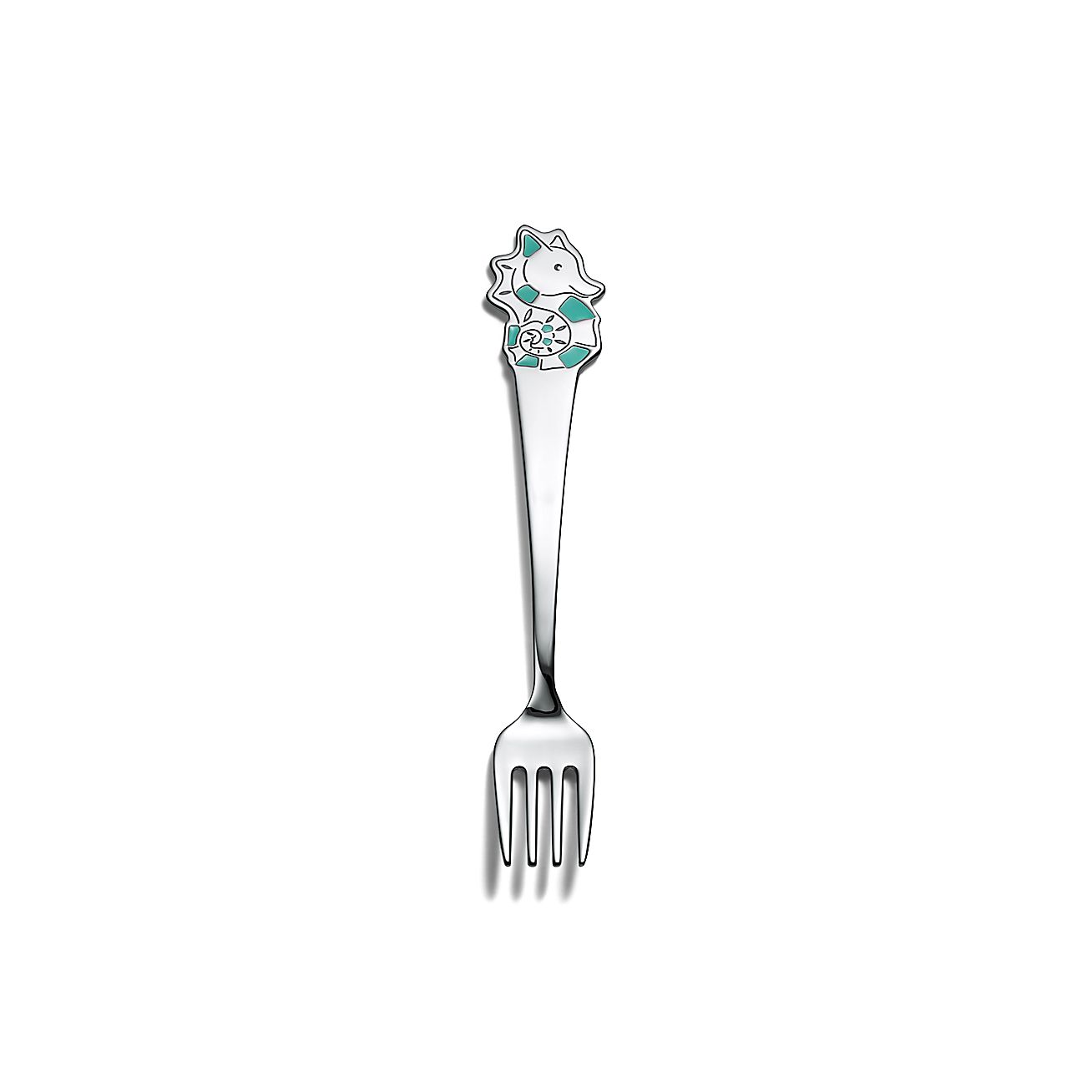 Tiny Tiffany Seahorse Baby Fork in Sterling Silver