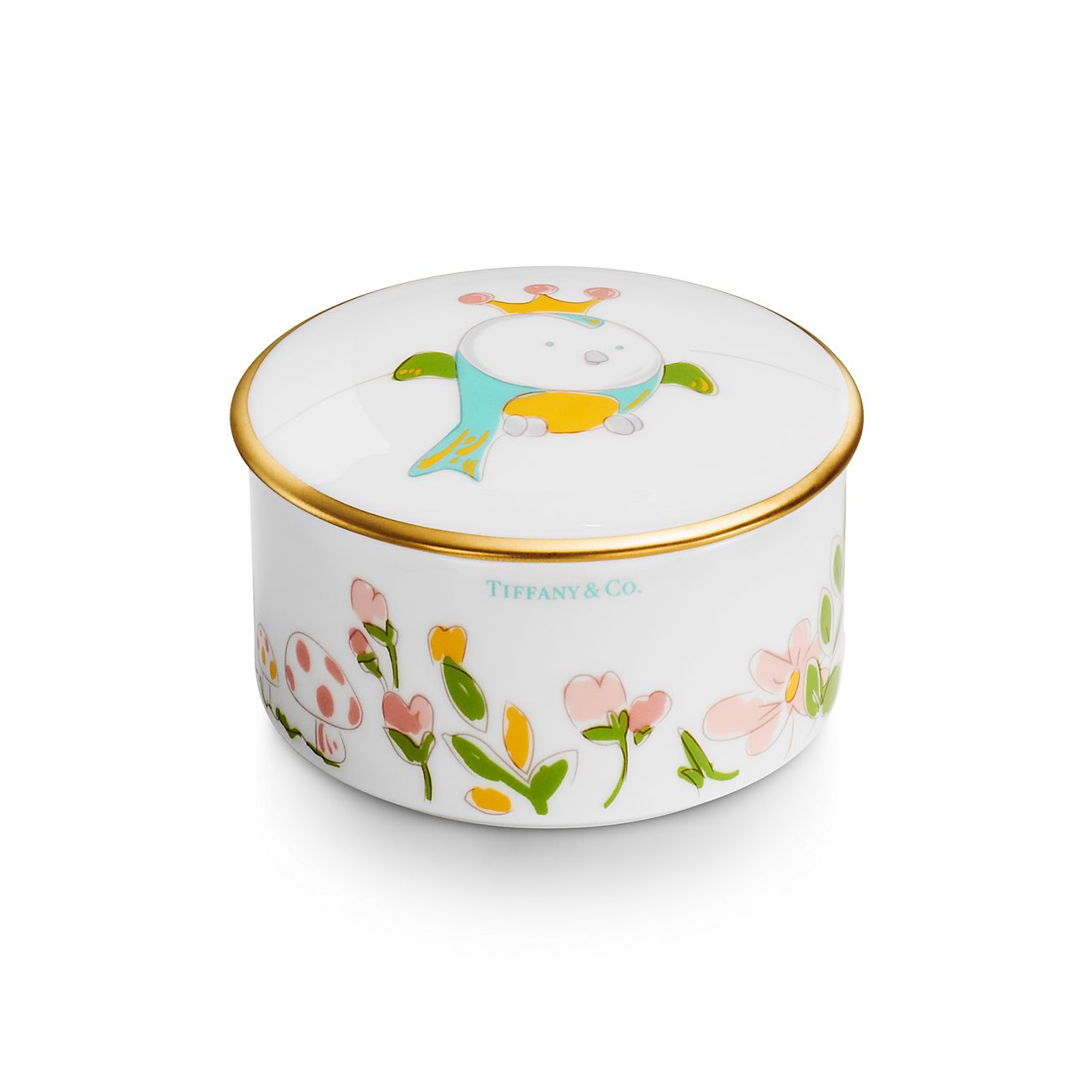 Детская шкатулка Tiny Tiffany Bird из костяного фарфора | Tiffany & Co.
